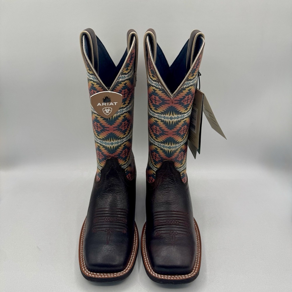 Ariat Pendleton Circuit Savanna Boot Women's Size 6 B Crackle Cafe Brown Leather - Picture 3 of 16